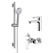 Комплект из смесителей Aquatek НИКА SET 3 в 1 (AQ1810CR + AQ1860CR + AQ2017CR )