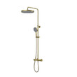Душевой гарнитур IDDIS с тропическим душем, изливом и термостатом, матовое золото, Duna, DUNMGSTi06
