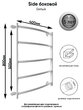 Полотенцесушитель лесенка INDIGO Side 80/40 белый матовый LSW80-40WR-ЭКО